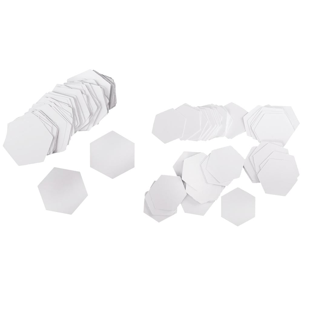 200 Pieces Hexagon English PAPER PIECING Quilting Templates Craft 8mm 10mm