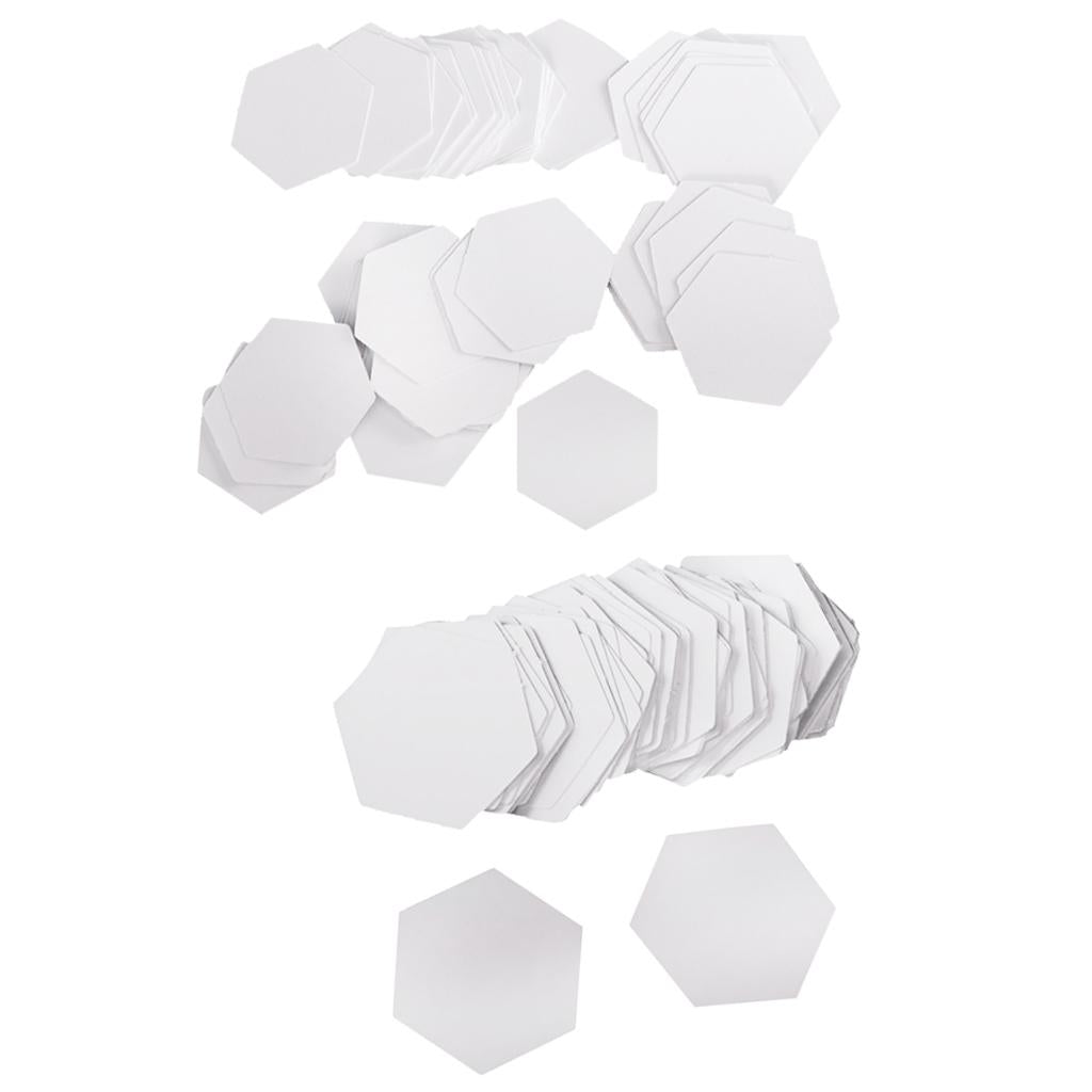 200 Pieces Hexagon English PAPER PIECING Quilting Templates Craft 8mm 10mm