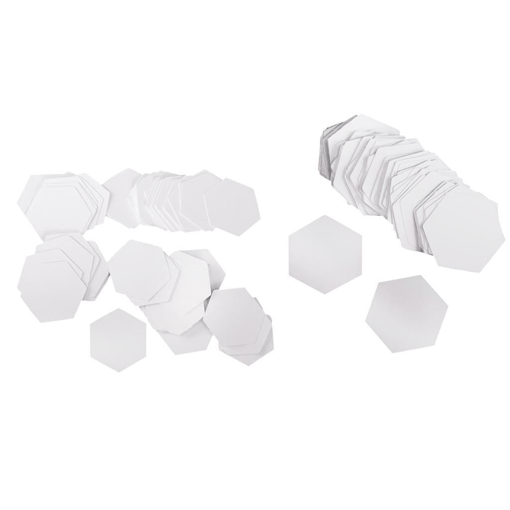 200 Pieces Hexagon English PAPER PIECING Quilting Templates Craft 8mm 10mm