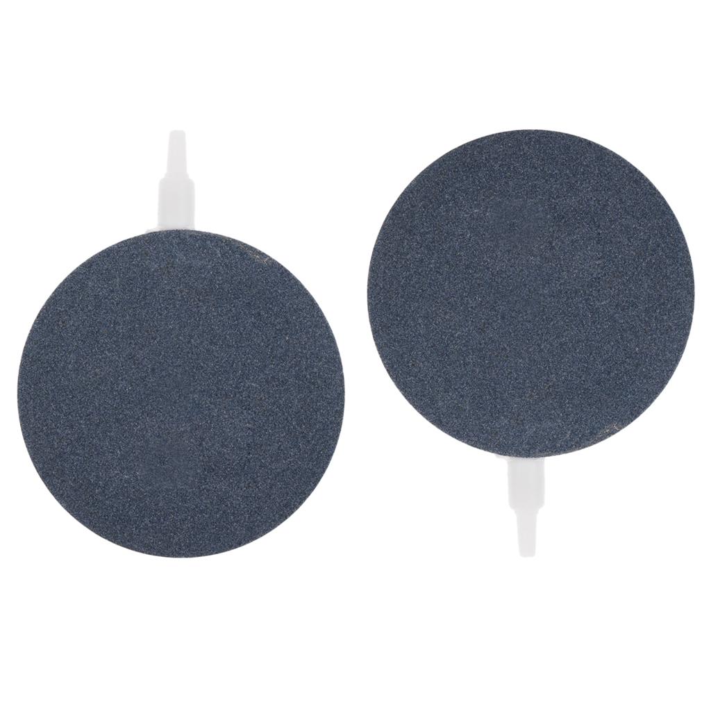 2 pcs Aquarium Air Stone Hydroponics Diffuser Fish Tank Bubble Aerator Disk