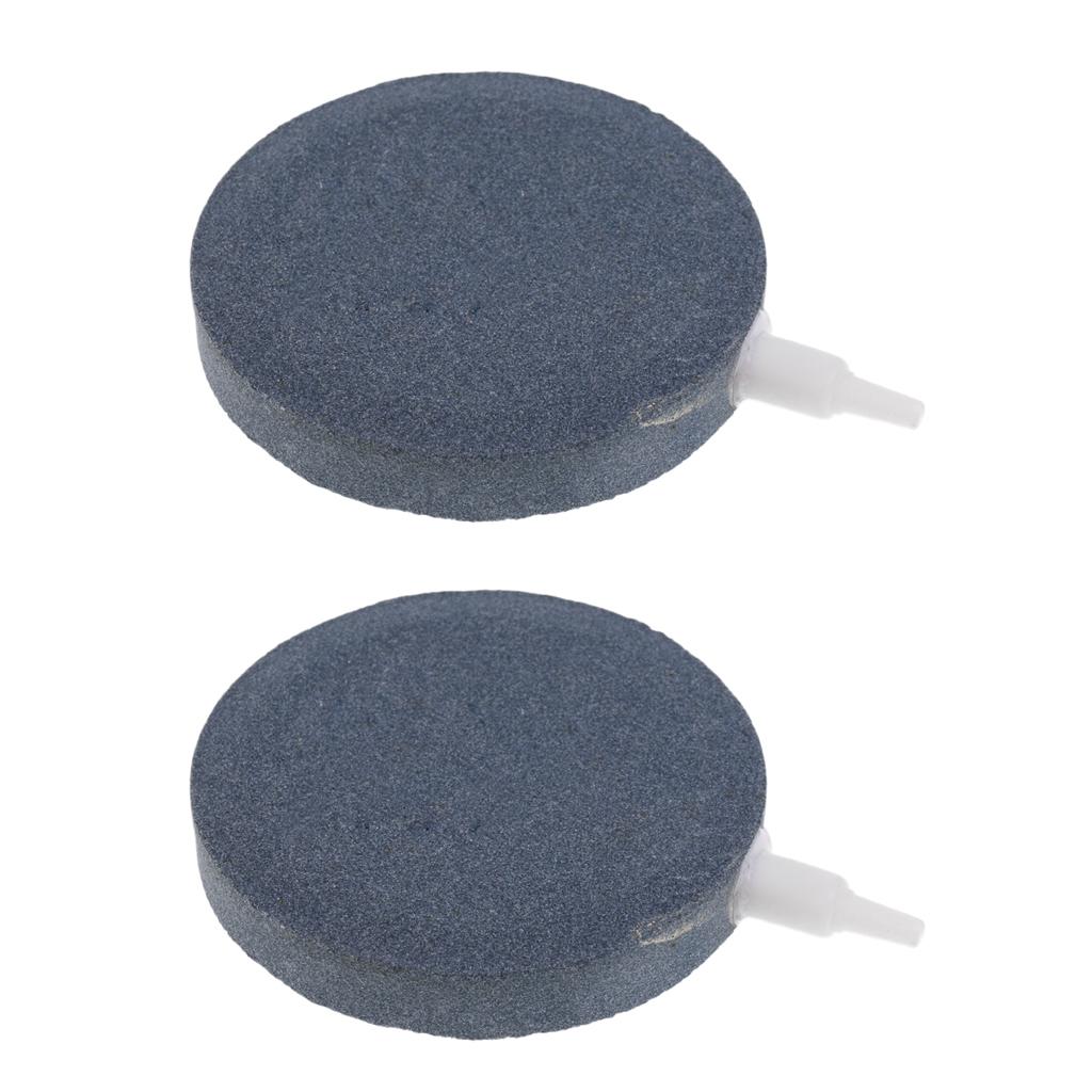 2 pcs Aquarium Air Stone Hydroponics Diffuser Fish Tank Bubble Aerator Disk