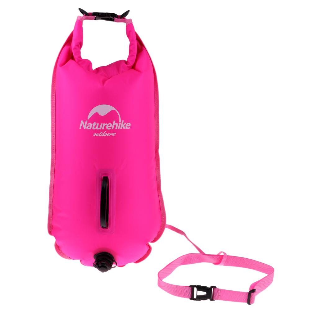 2 Pieces High Visibility Inflatable Bag Safety Pool Swim Buoy Tow Float