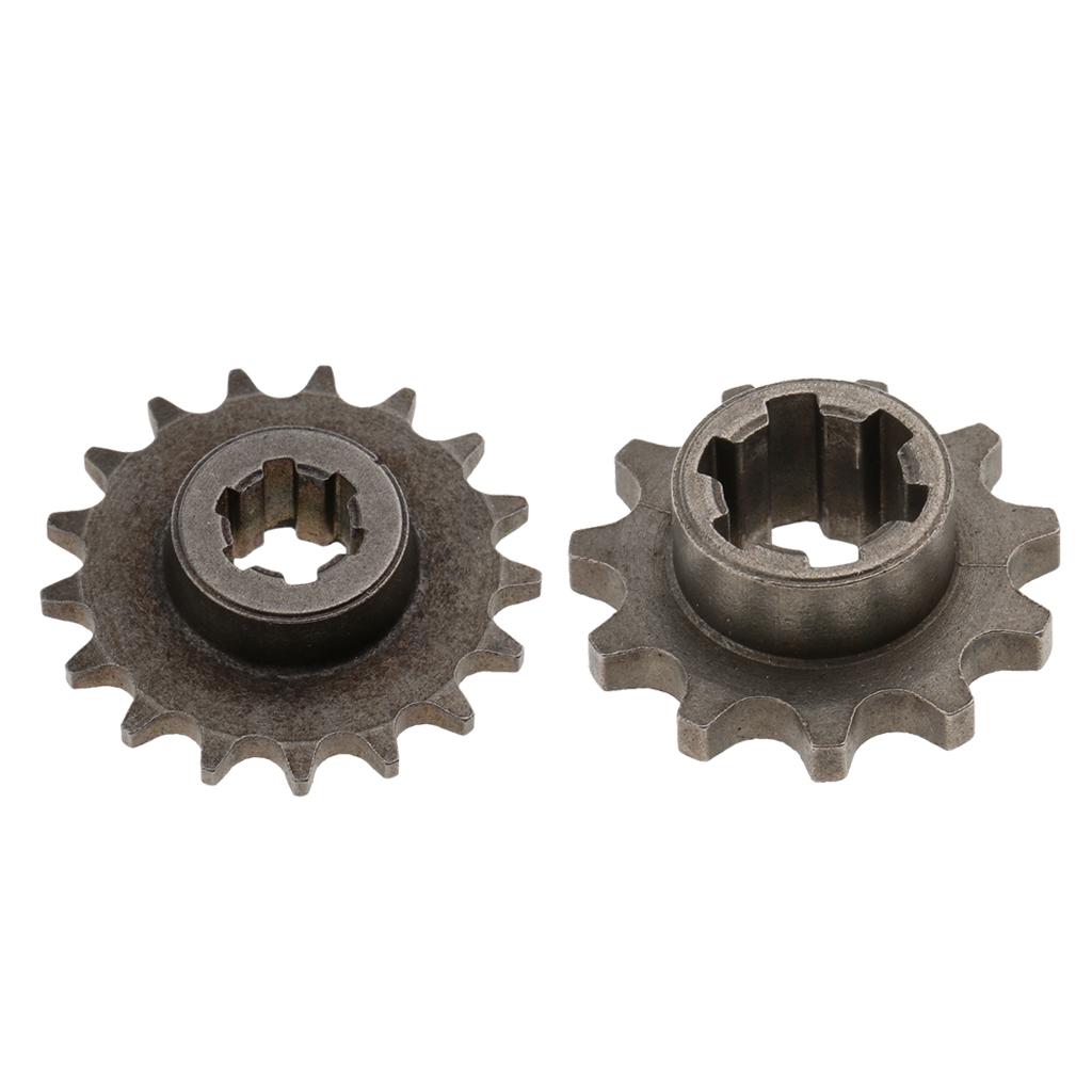 2pcs 11T 17T Front Chain Sprocket for 49cc Engine Mini Pocket Dirt Bike