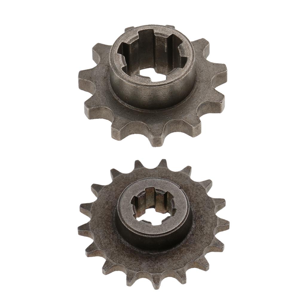 2pcs 11T 17T Front Chain Sprocket for 49cc Engine Mini Pocket Dirt Bike