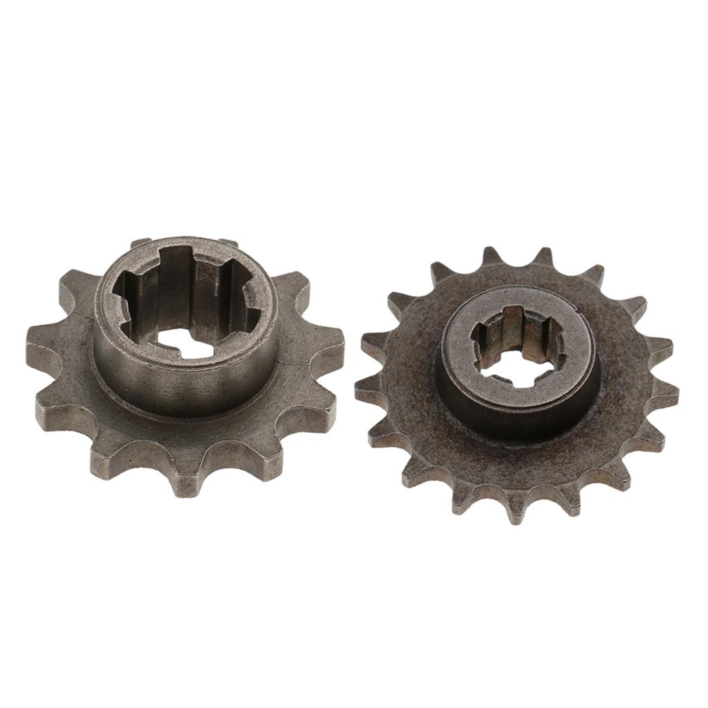2pcs 11T 17T Front Chain Sprocket for 49cc Engine Mini Pocket Dirt Bike