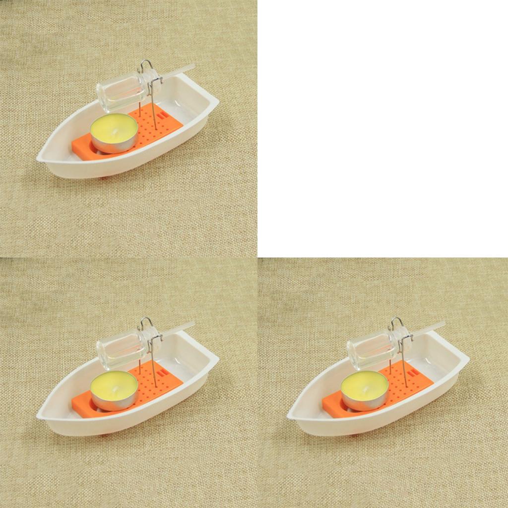3 set Steam Candle Powered Speed Boat Toy DIY Steamships Science Toys