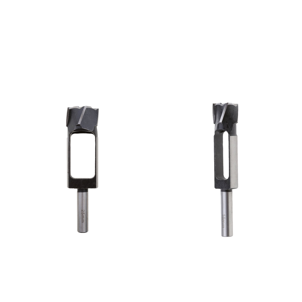 2 Pieces Tapered Snug Plug Cutters 13MM 1/2 Inch Shank 16mm & 25mm