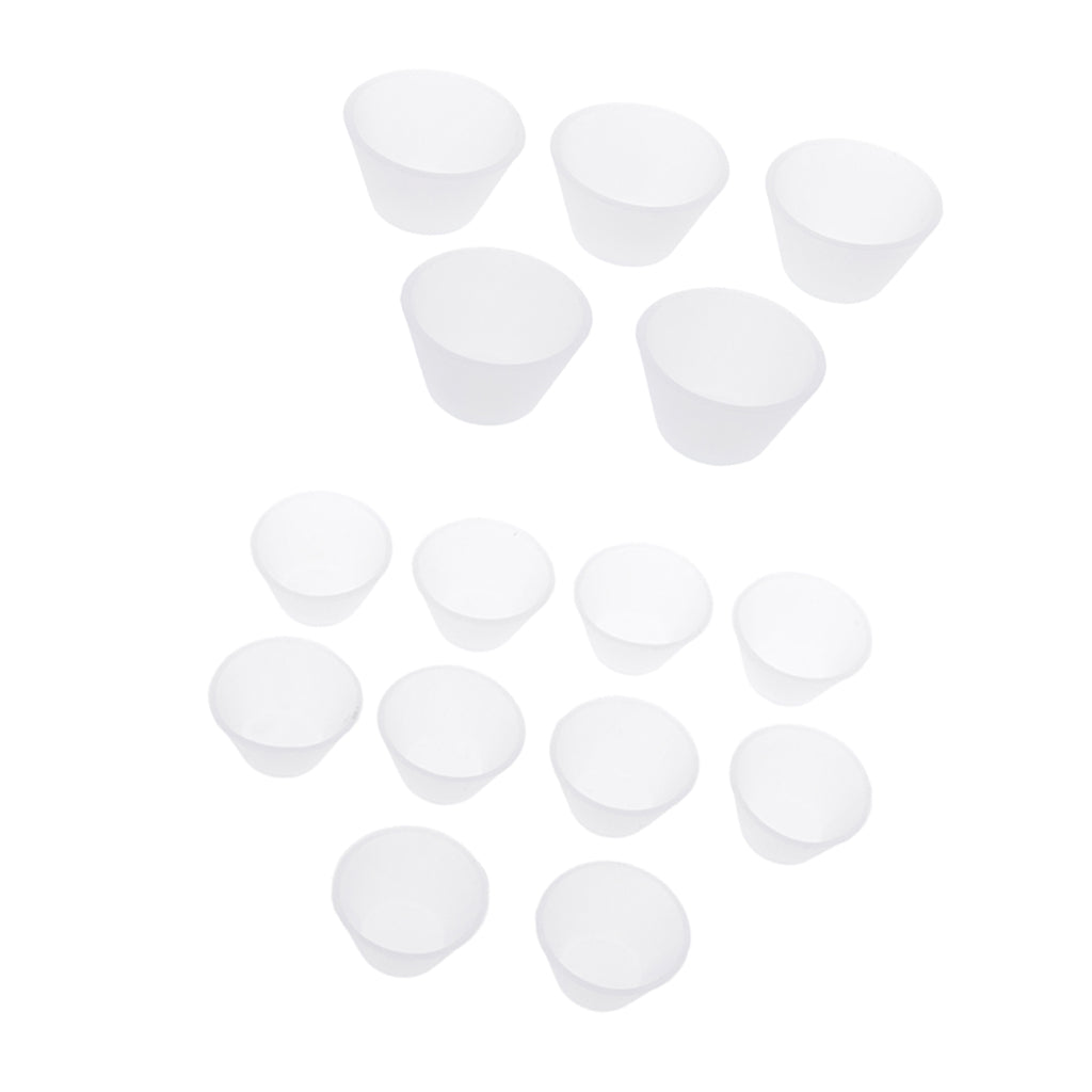 15 Pieces Silicone Resin Glue Tool Distribution Cup Jewelry Making Tools