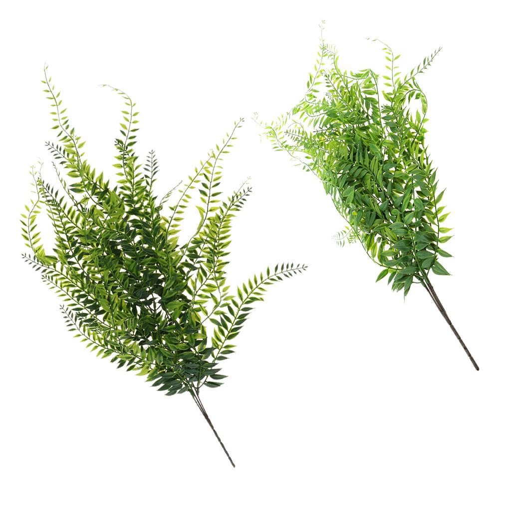 2pcs Artificial Weeping Willow Ivy Vine Outdoor Indoor Hanging Decor
