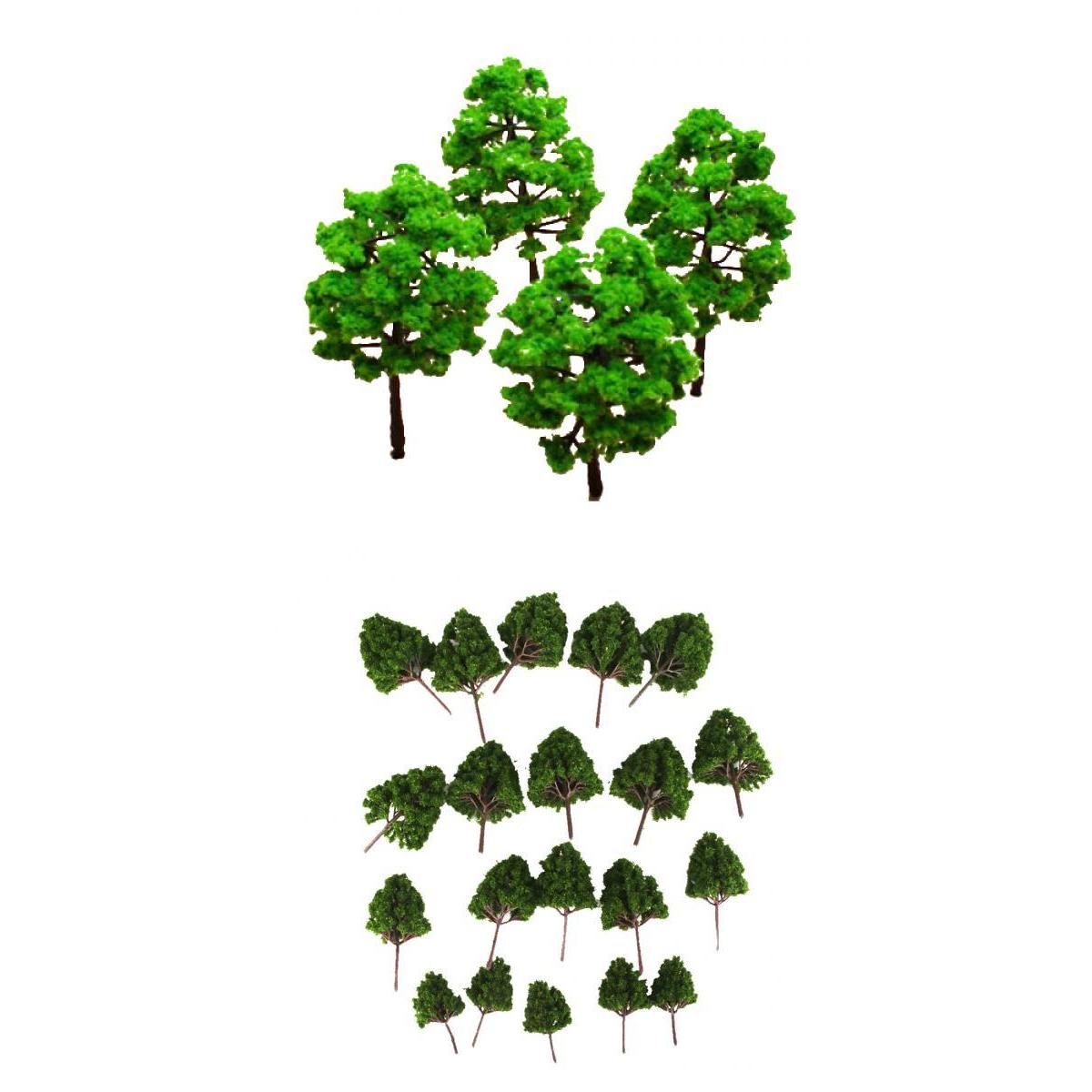 30Pcs Model Trees Train Set Plastic Trunks Scenery Landscape HO Scale