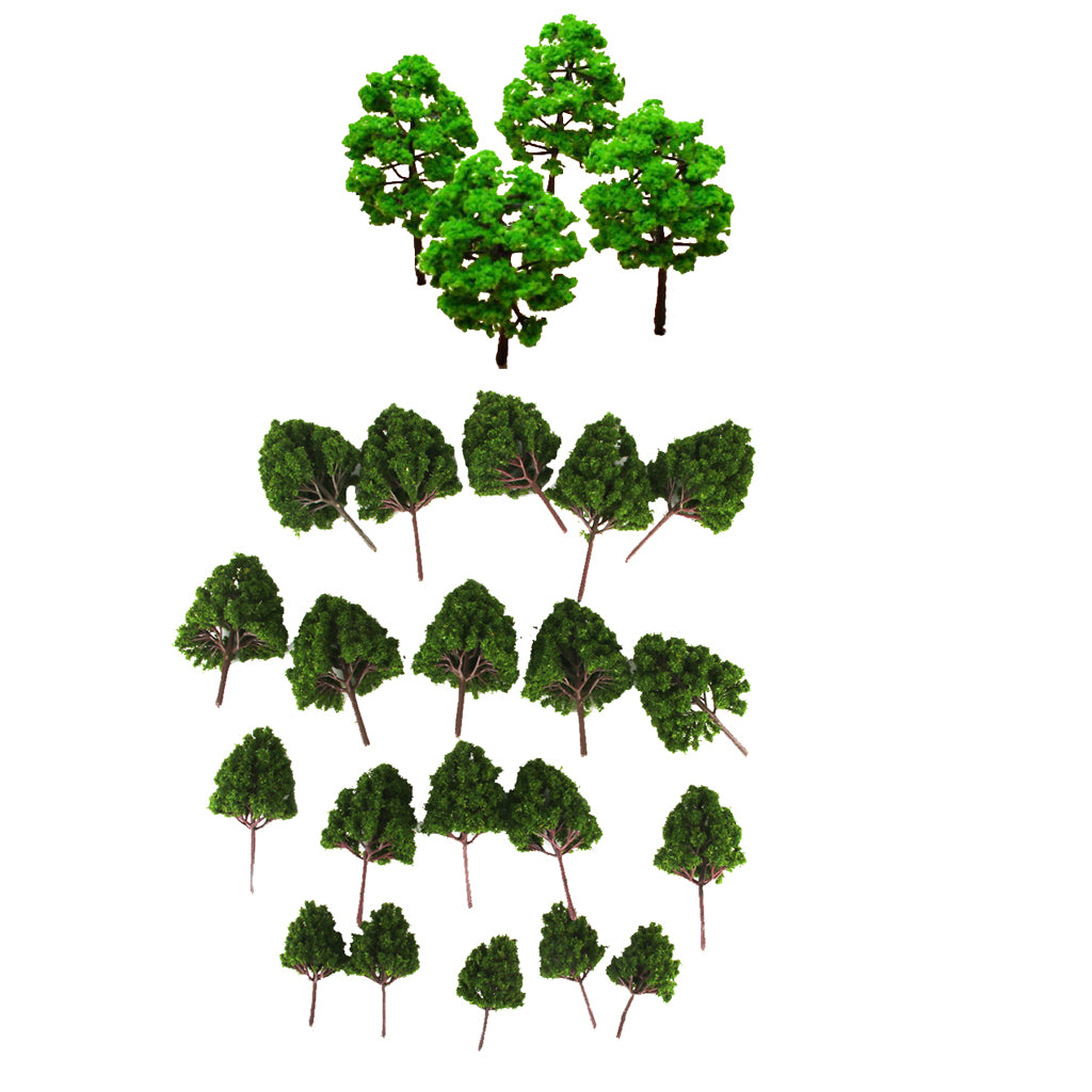 30Pcs Model Trees Train Set Plastic Trunks Scenery Landscape HO Scale