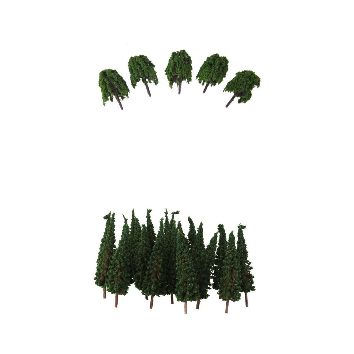 100 Pieces Train Model Trees Scale 1:100 - 300 Railroad Scenery