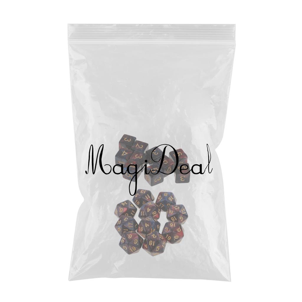 20 Pieces D6 Dice Polyhedral Dice for Dungeons and Dragons Table Games Gift