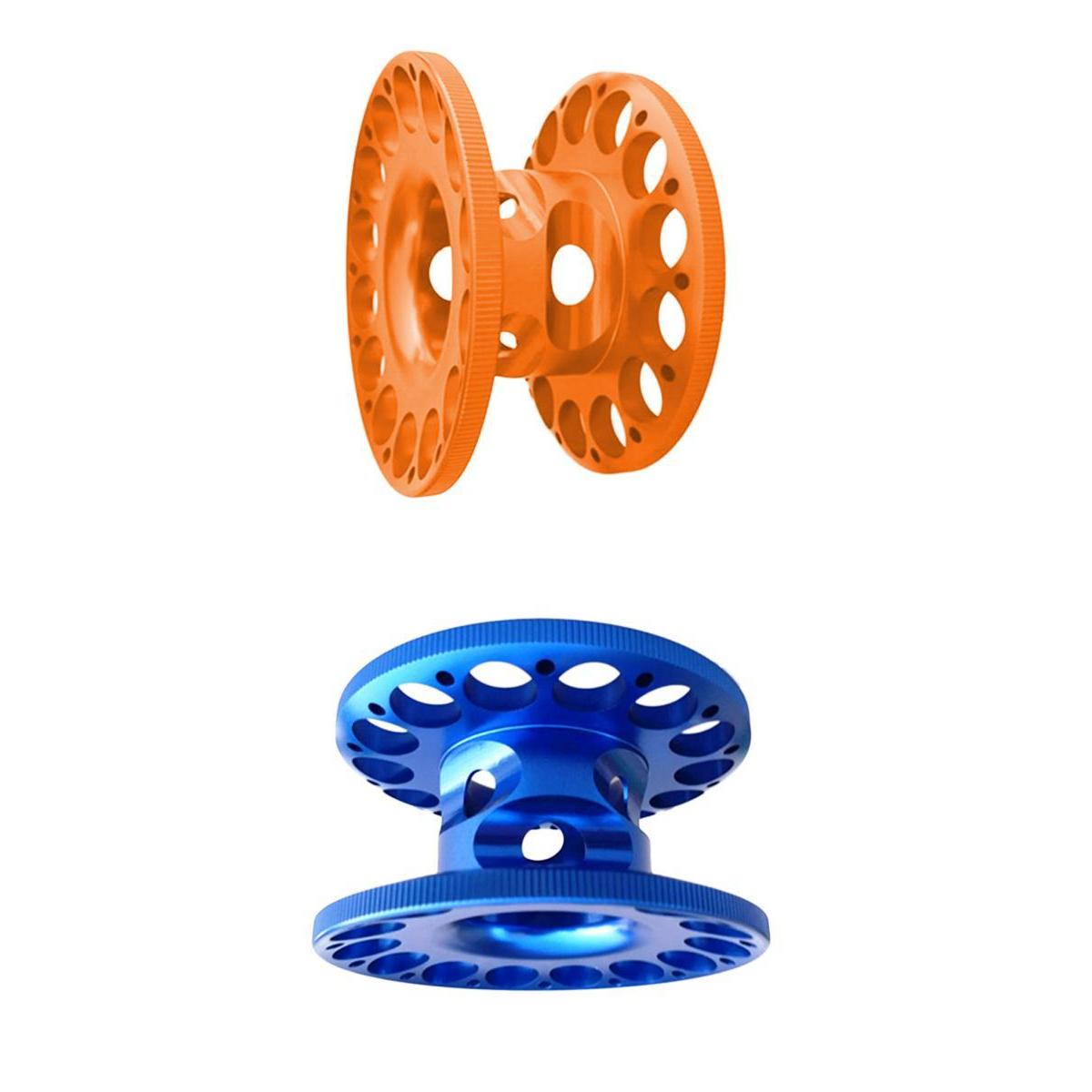 2pcs Lightweight Aluminum Alloy Scuba Diving Finger Reel Guide Line Spool