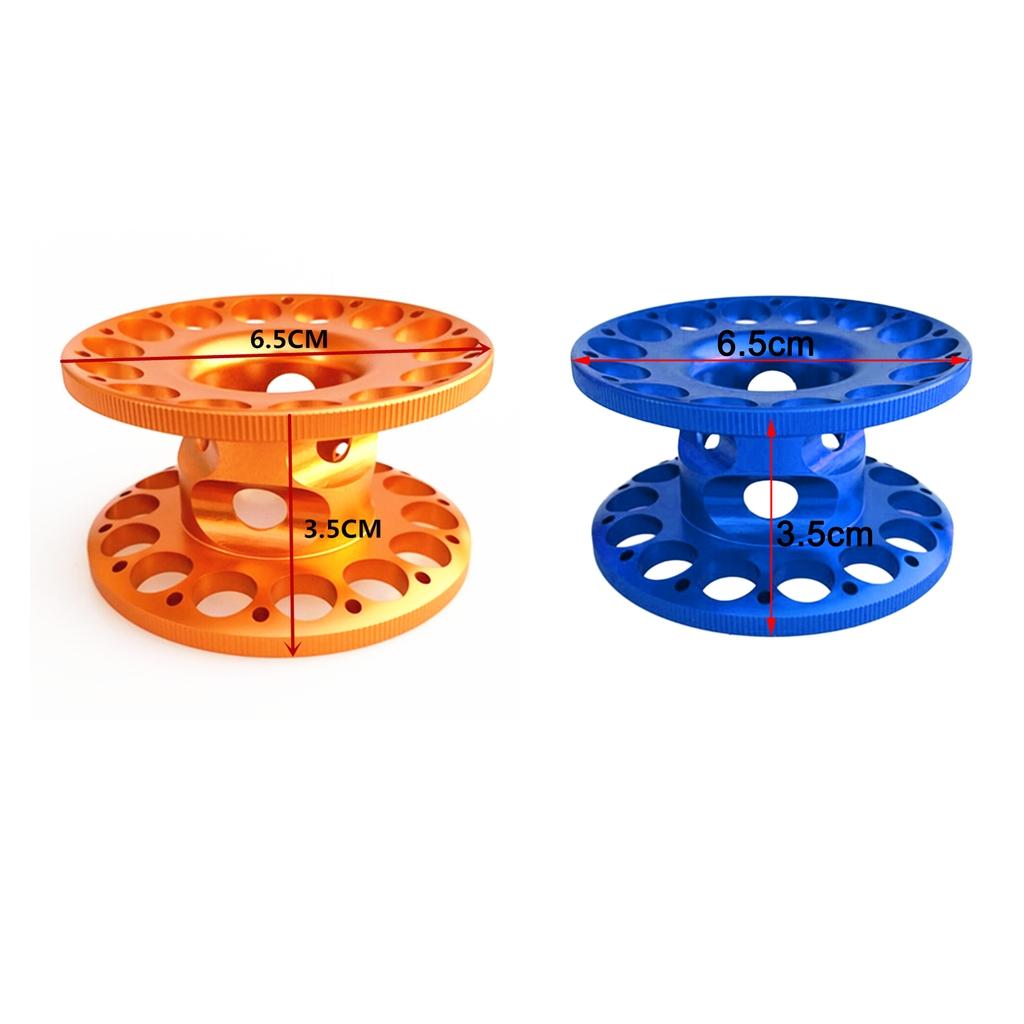 2pcs Lightweight Aluminum Alloy Scuba Diving Finger Reel Guide Line Spool