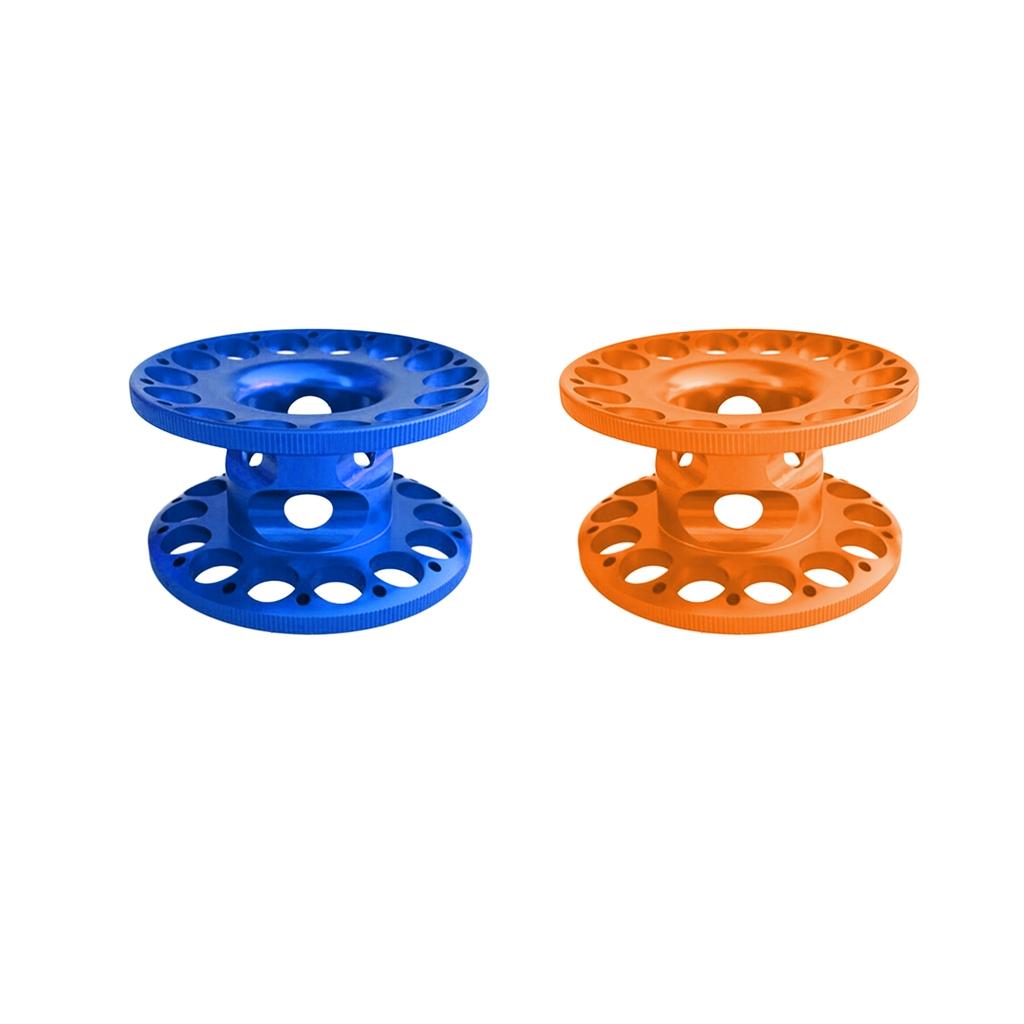 2pcs Lightweight Aluminum Alloy Scuba Diving Finger Reel Guide Line Spool