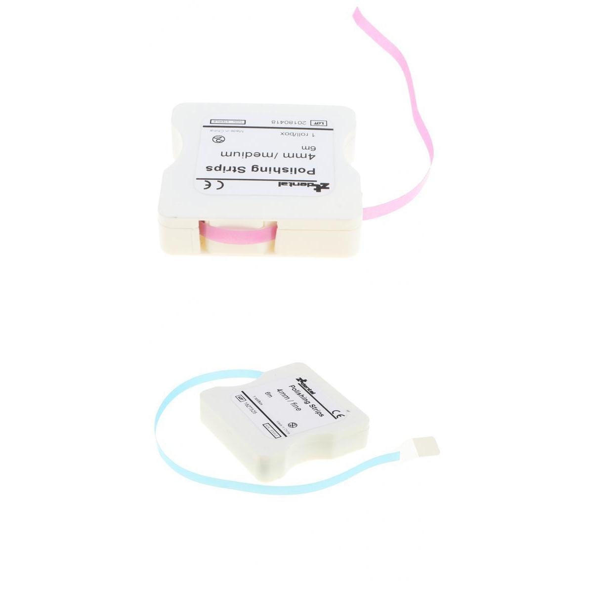 2pcs Dental Fine/Medium Polishing Strips Finishing Sanding Paper 50um 30um