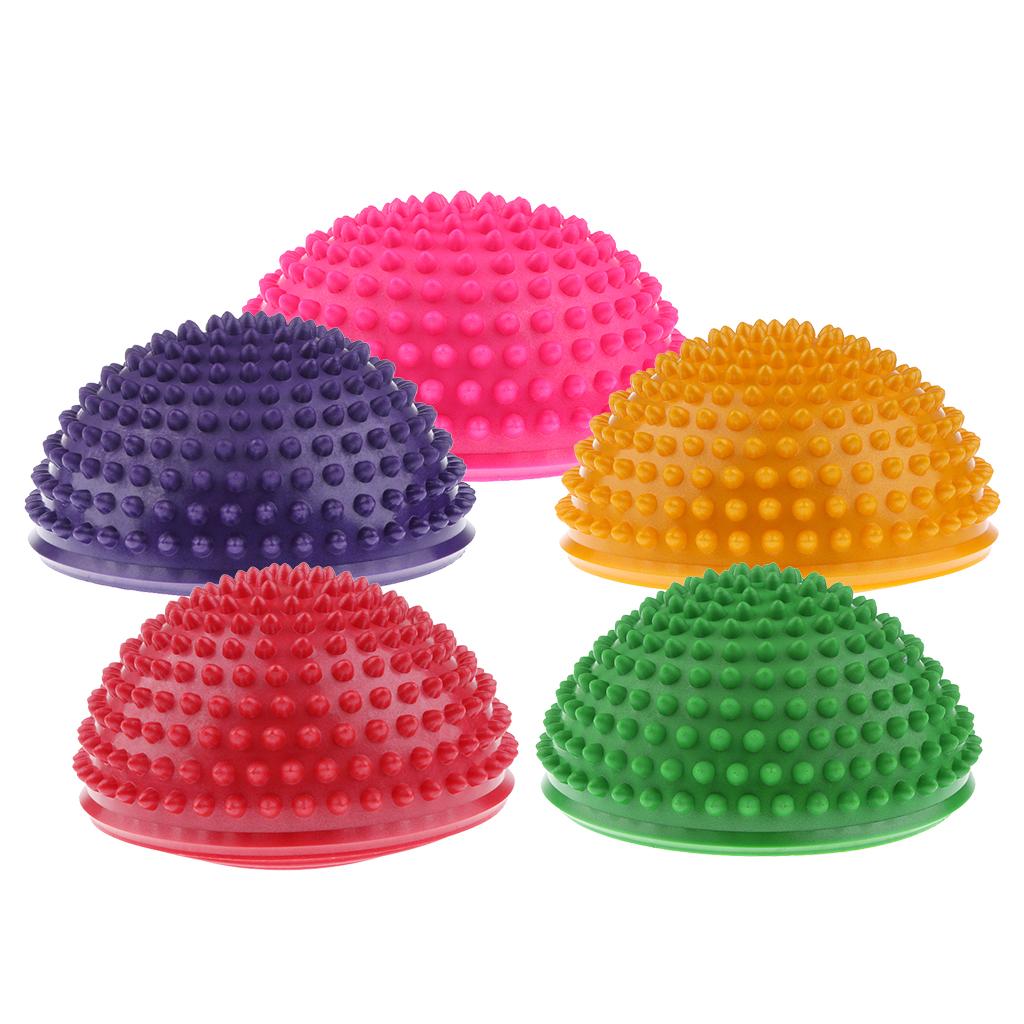 5 Pieces Hedgehog Styled Domed Stability Balance Pod for Kids & Adults