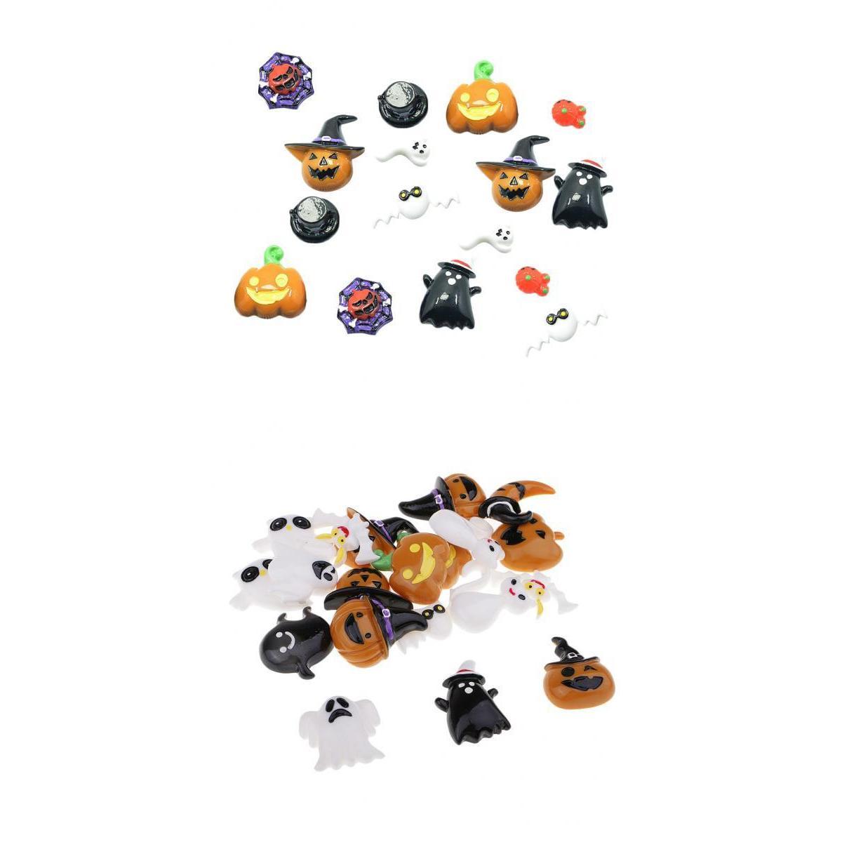 36 Pieces HALLOWEEN Resin Flatback Cabochons Embellishments DIY Phone Craft
