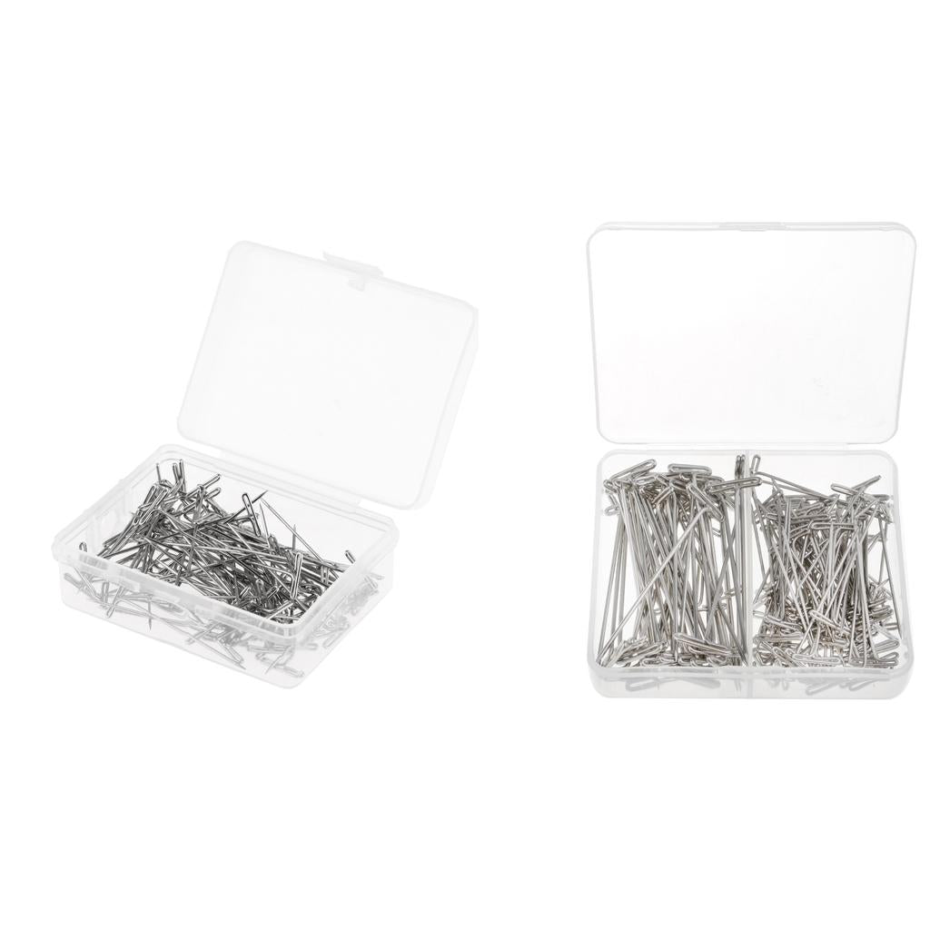 250 T Needle Pins Wig T-pins for Holding Wigs Sewing Hair Extensions 38/51mm