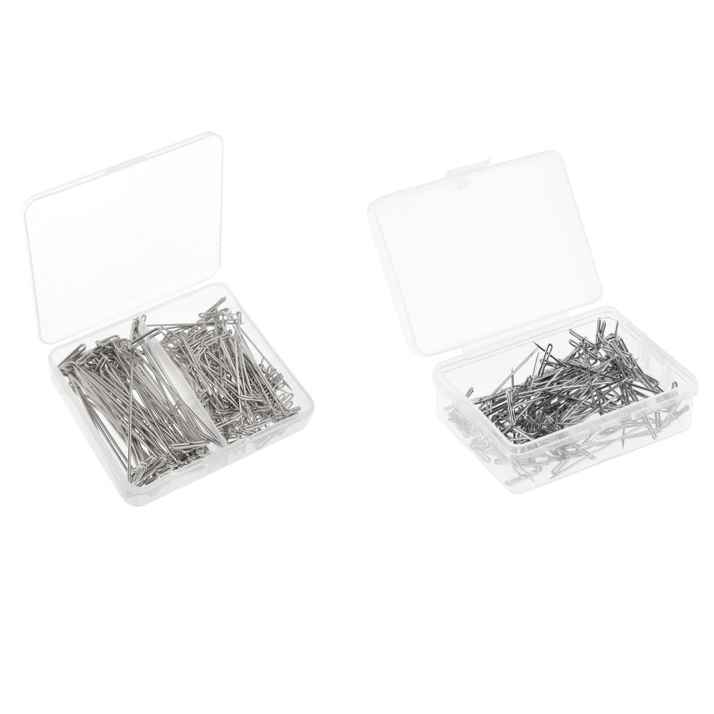 250 T Needle Pins Wig T-pins for Holding Wigs Sewing Hair Extensions 38/51mm