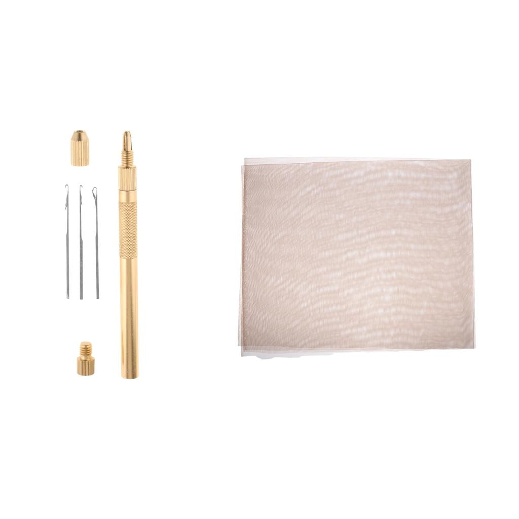Aluminum Crochet Hook Needles Lace Base for Beads Ring Dreadlock Wig Making