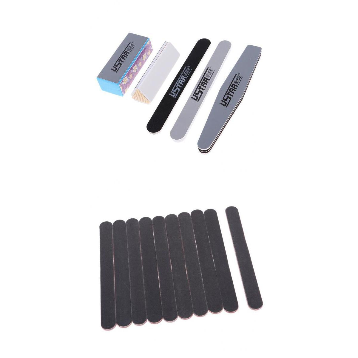 15 Piece Nail Polishing Buffing Sanding Bar Tools Set Model DIY Accessories