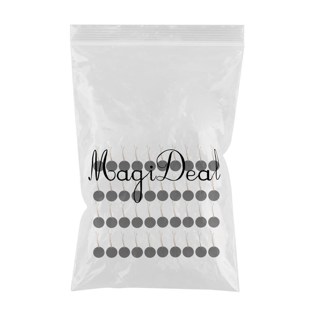 40pcs Mini Small Hanging Chalk Board Blackboard Memo Home Party Sign Packs