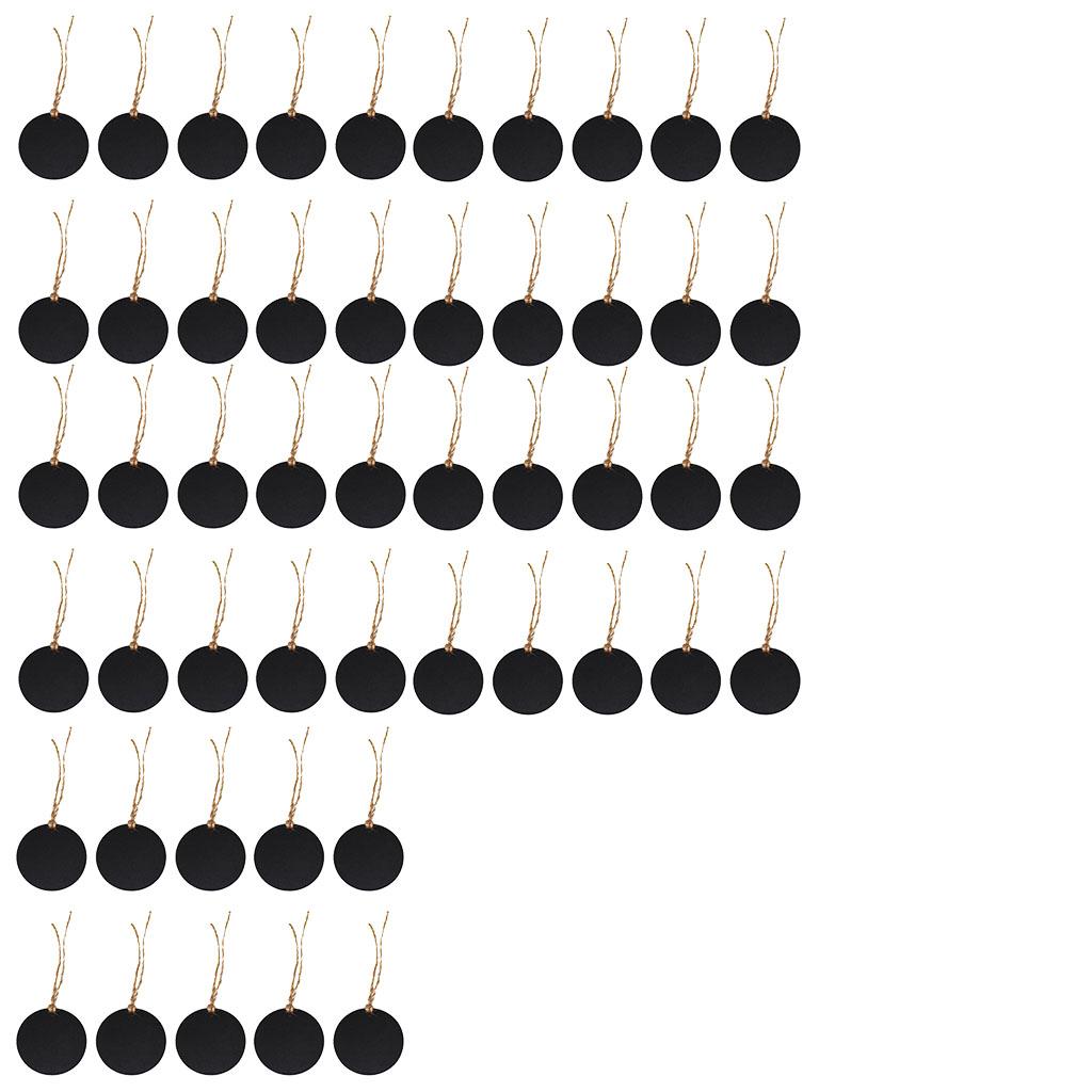 50pcs Mini Small Hanging Chalk Board Blackboard Memo Home Party Sign Packs