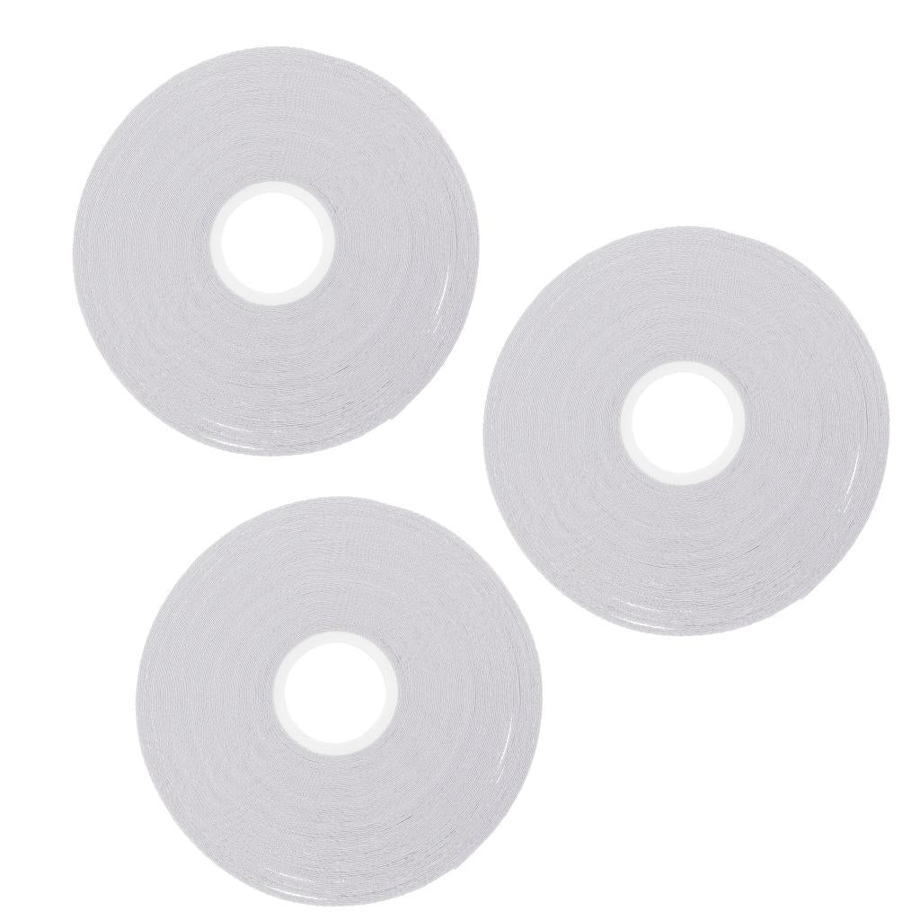 3Pcs White Double Sided Tape Quilting Tape Wash Away for Sewing 21.8 Yards