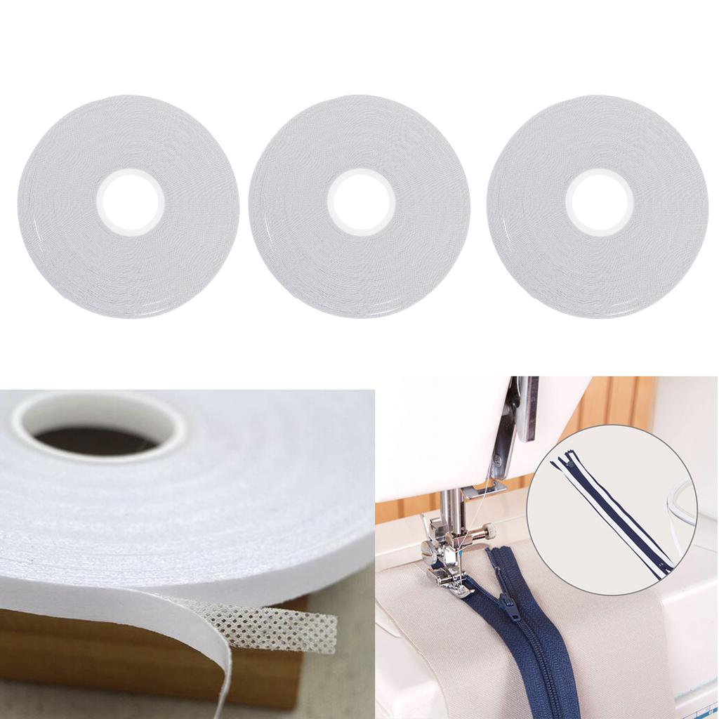 3Pcs White Double Sided Tape Quilting Tape Wash Away for Sewing 21.8 Yards