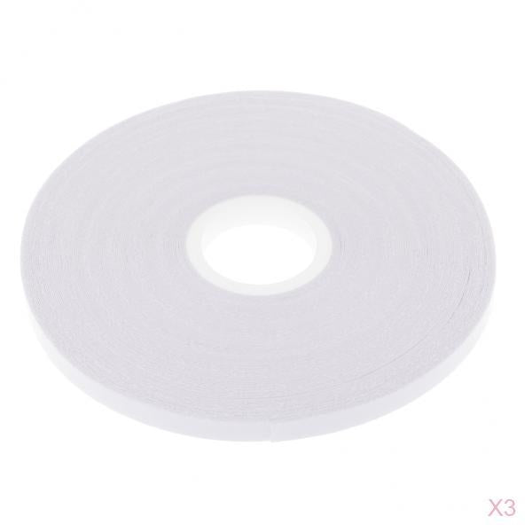 3Pcs White Double Sided Tape Quilting Tape Wash Away for Sewing 21.8 Yards