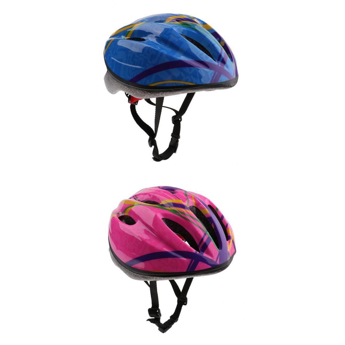 2Pcs Children Kids Adjustable Skating Riding Helmets Head Protective Gear