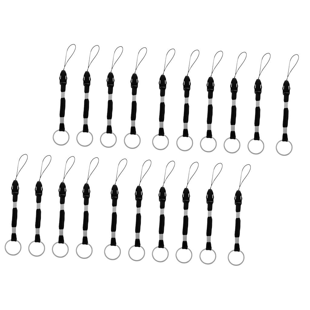 20pcs Hand Wrist Strap Cord Paracord Lanyard Flashlight Camera Phone Key
