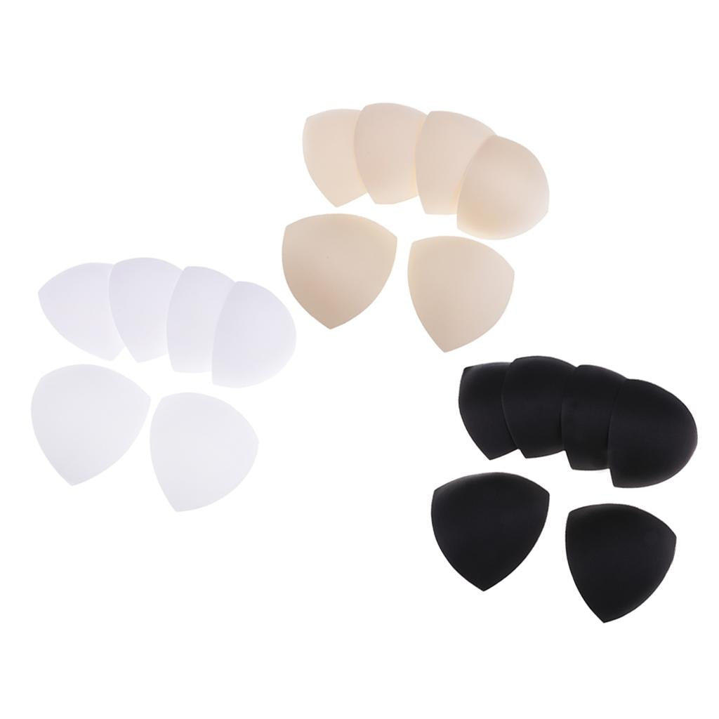 9 Pairs Soft Women's Triangle Bra Pads Inserts for Sports Bra Bikini