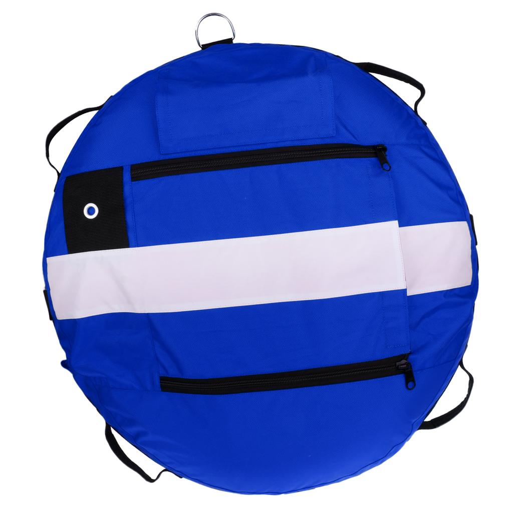 Blue Freediving Buoy with Diver Flag for Diving, Spearfishing, Snorkeling