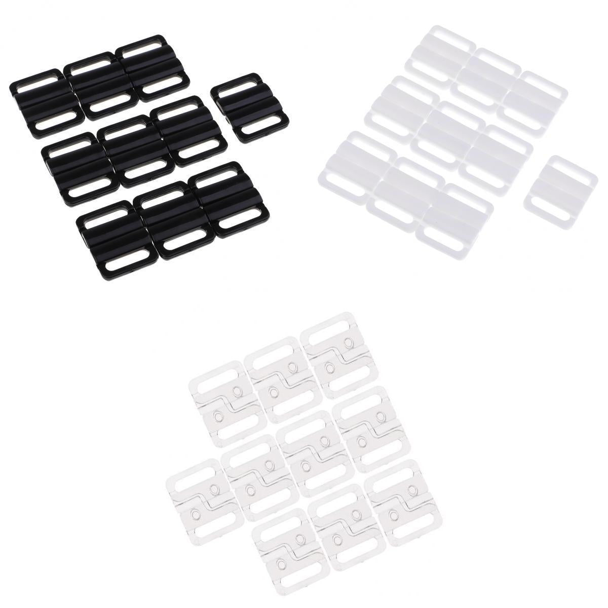 30 Pairs Plastic Bikini Bra Clips Hook Swimwear Clicker Bikini Accessories