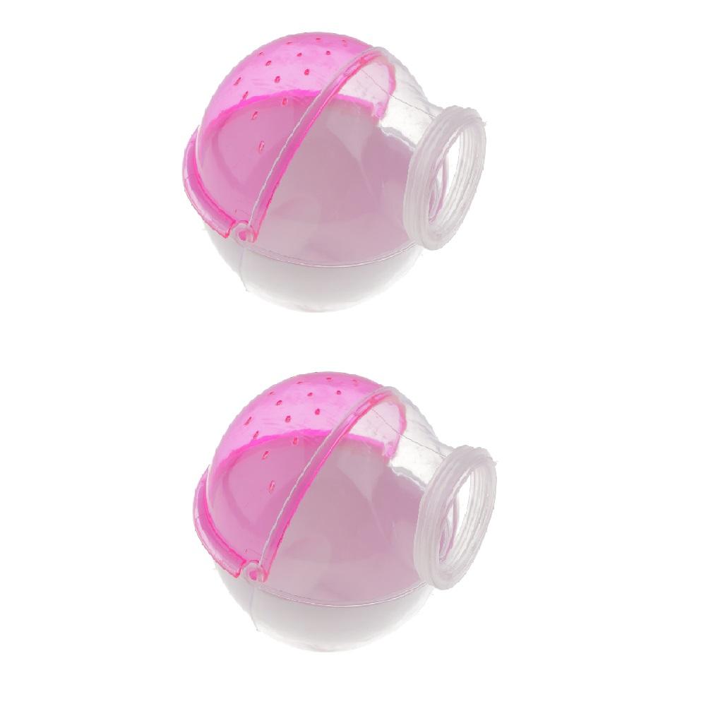2 pcs Hamster Mouse Small Pet Bathroom Cage Box Bath Sand Sauna Toilet Pink