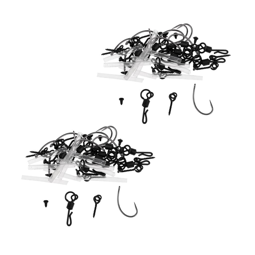 20 Set Ready Tied Ronnie Rigs Carp Fishing Pop-up Rigs Tackle Spinner Rigs