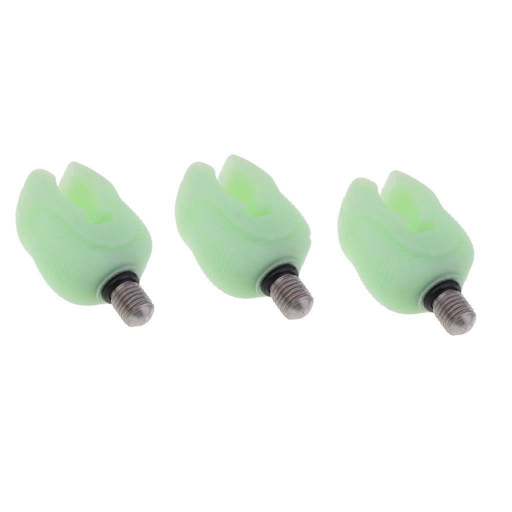 3pcs Silicone Butt Grips Rod Rest Luminous Glow in Dark Carp Night Fishing
