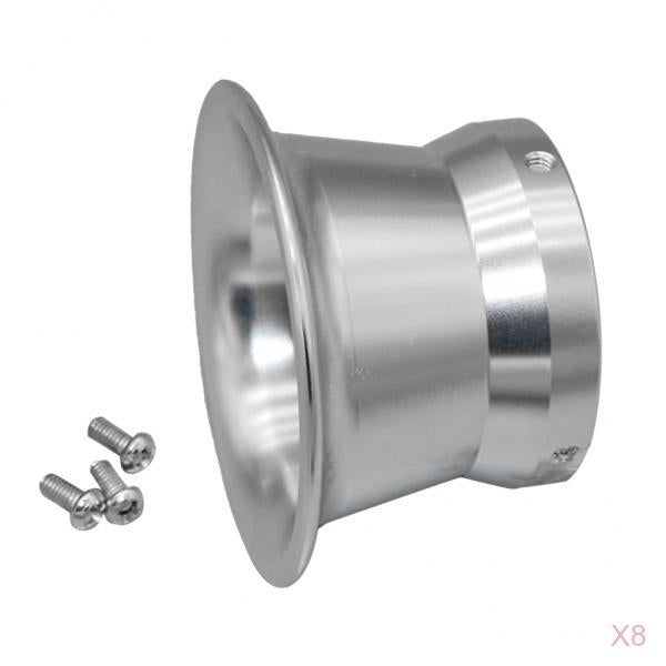 8pcs 50mm Air Filter Interface Cup for 24/26/28/30mm Motorcycle Carb Silver