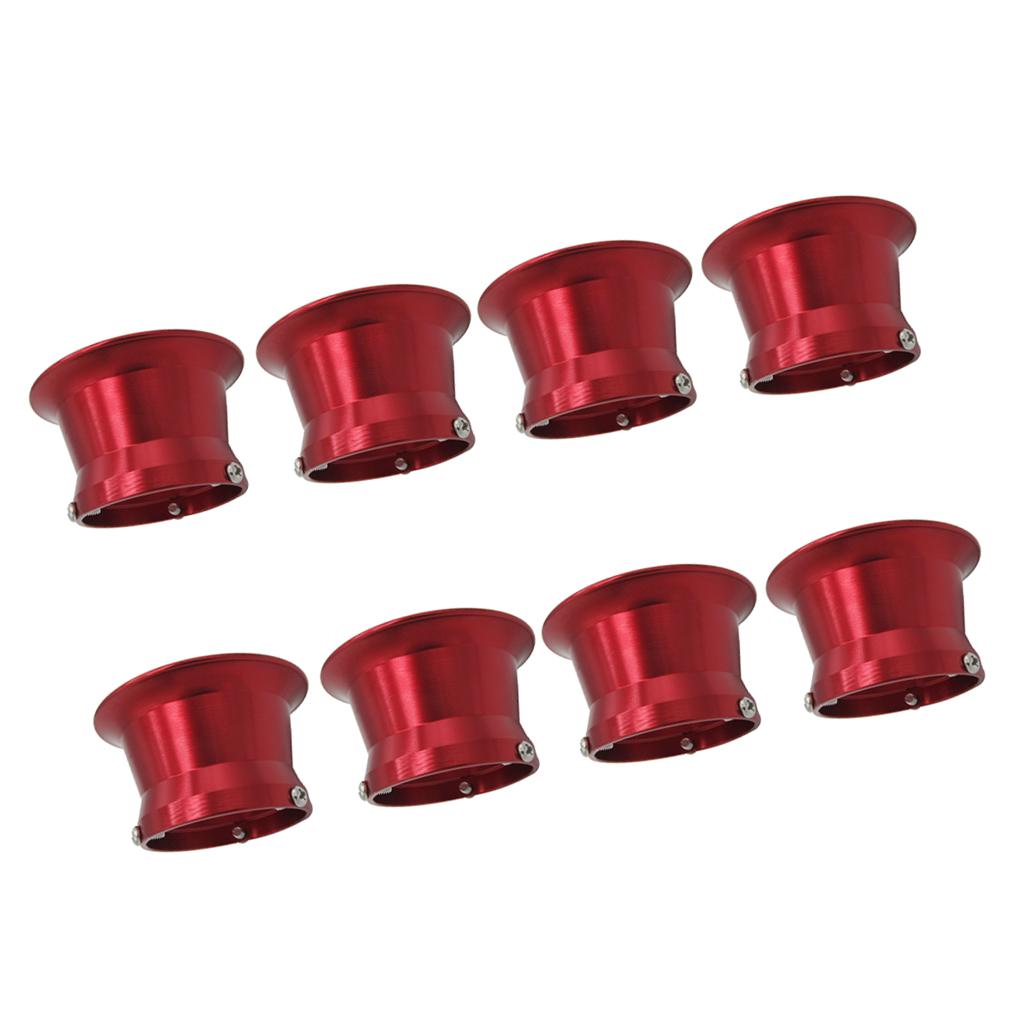 8pcs 50mm Air Filter Interface Cup for 24/26/28/30mm Motorcycle Carb Red