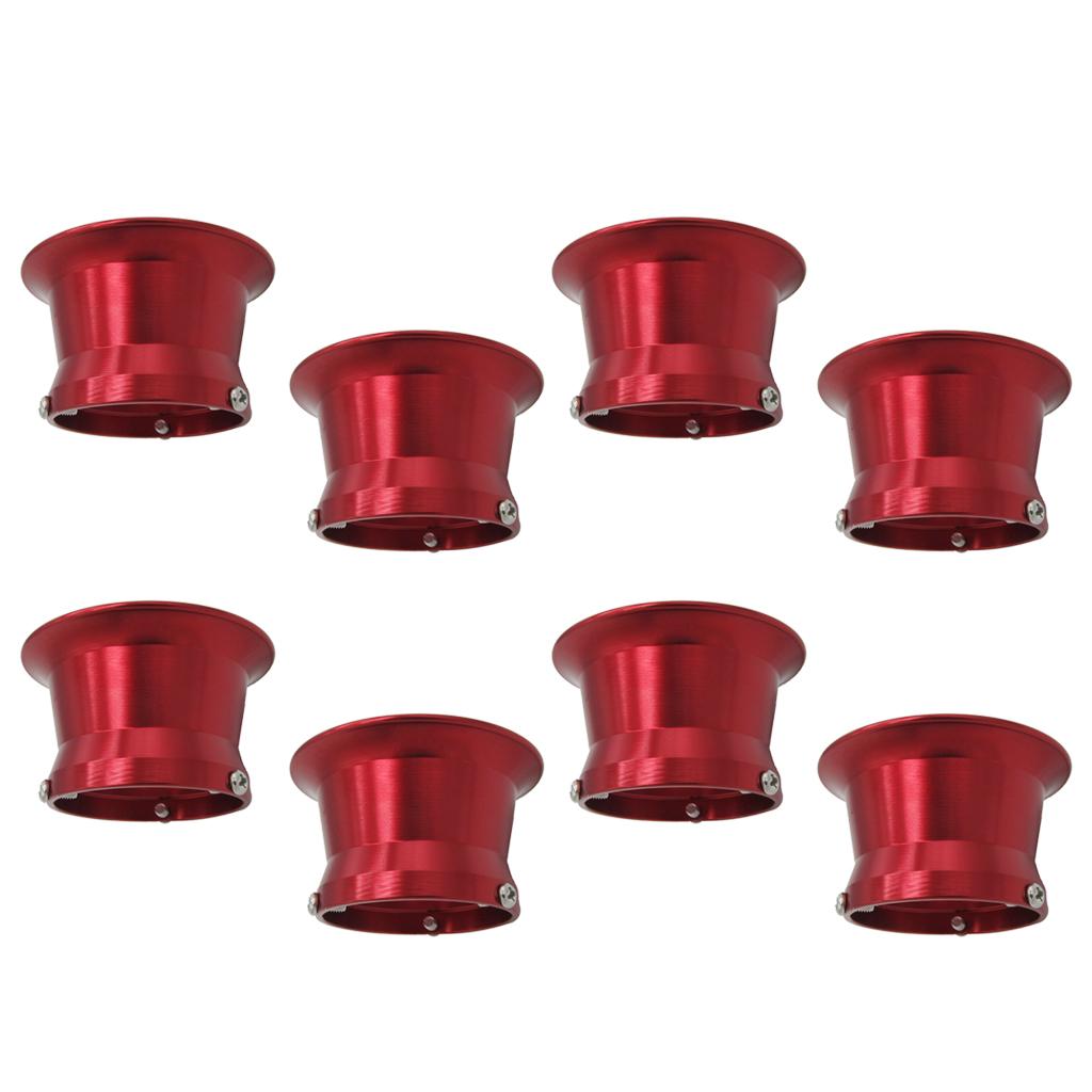 8pcs 50mm Air Filter Interface Cup for 24/26/28/30mm Motorcycle Carb Red
