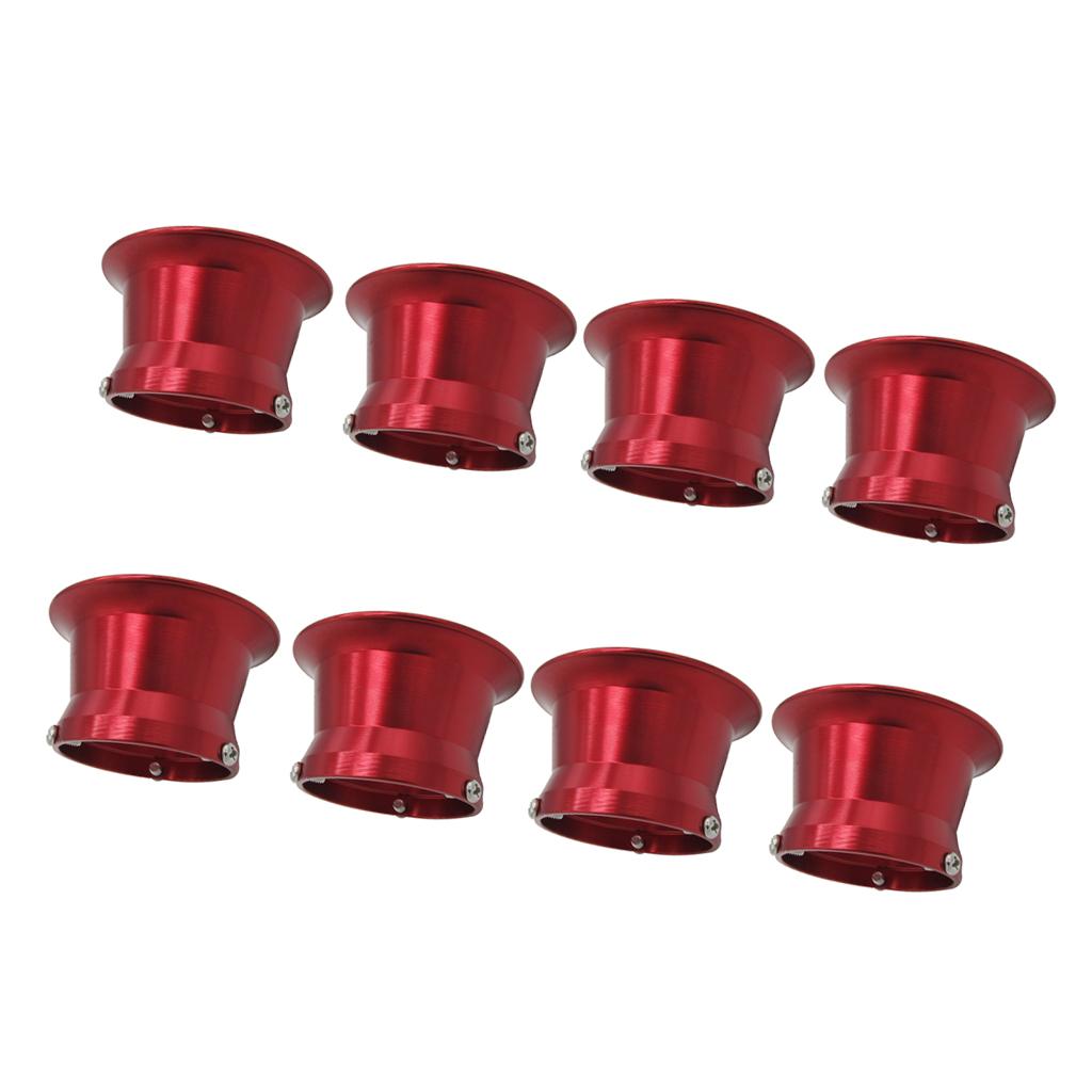 8pcs 50mm Air Filter Interface Cup for 24/26/28/30mm Motorcycle Carb Red