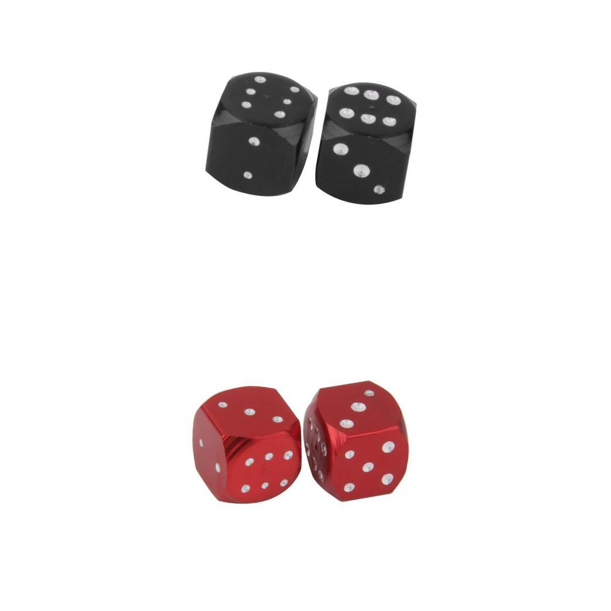 2Pcs Dice Valve Stem Caps Motorcycle Car Truck Bike Tire Wheel Cover