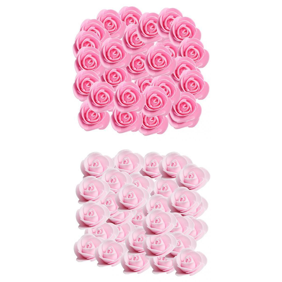 200pcs PE Foam Rose Flower Heads Artificial Rose Flowers DIY Decoration