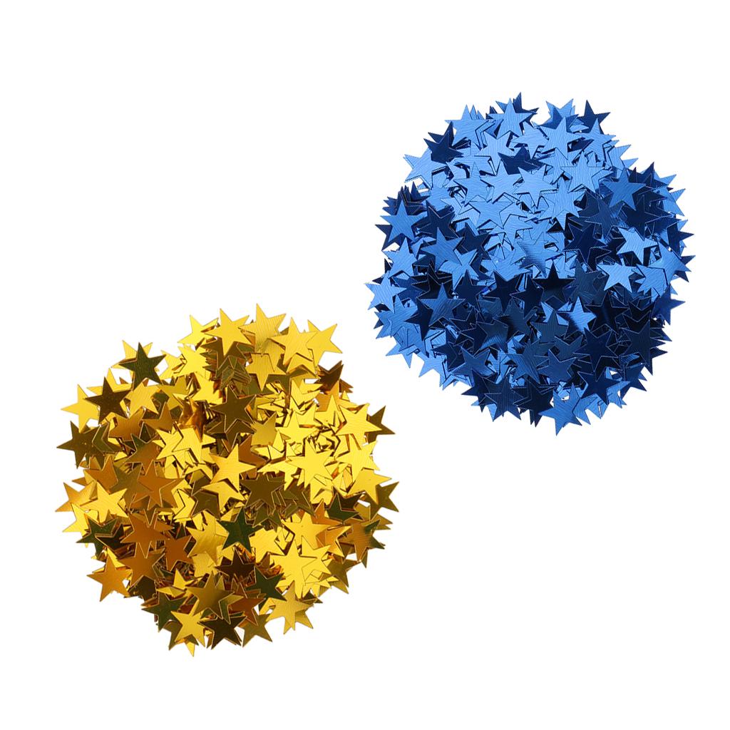 30g Star Table Confetti Wedding Birthday Party Scatter DIY 10mm Gold Blue