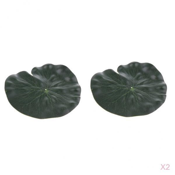 4x Artificial Aquatic Water Grass Fish Tank Landscape Lotus Decor 17CM