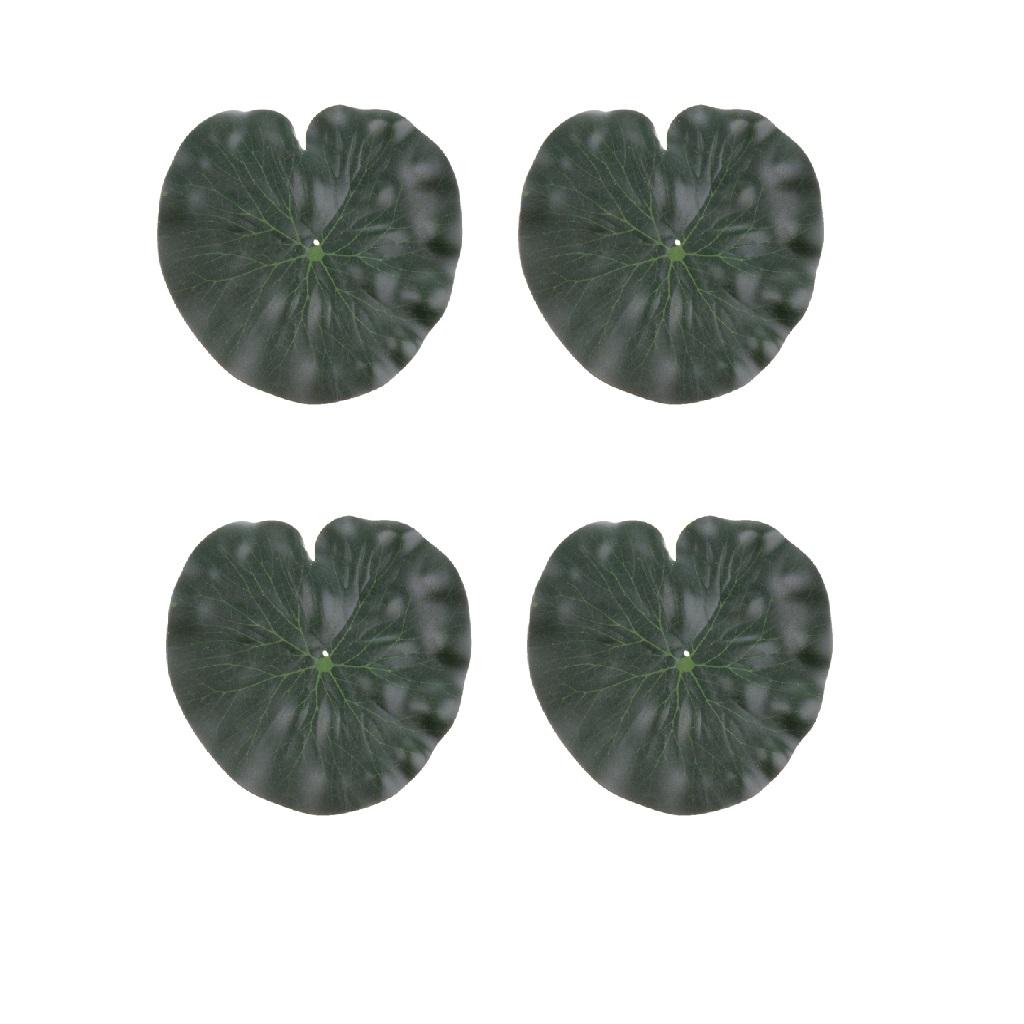 4x Artificial Aquatic Water Grass Fish Tank Landscape Lotus Decor 17CM
