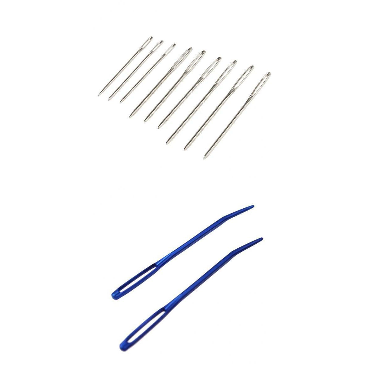 9pcs Large Eye Blunt Needles + 2pcs Bent Tip Needles for Yarn Sewing Darning